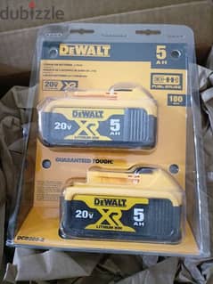 DeWalt 2 Pack Batteries 20V 5AH Mode DCB205-2