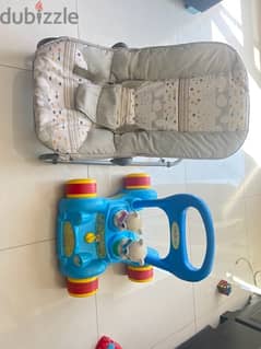 Baby seater, baby cycle & Walker
