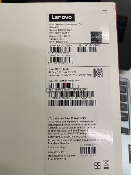Lenovo chromebook duet 3, 2 in 1 detachable tablet 11inch. 12