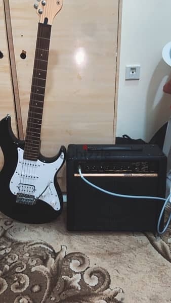 guitar with amp 1