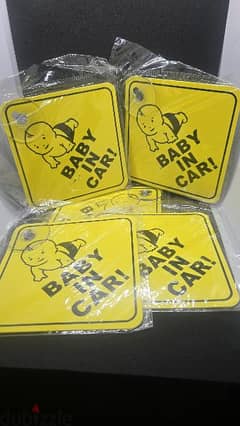 baby in car warning signs for sale 0
