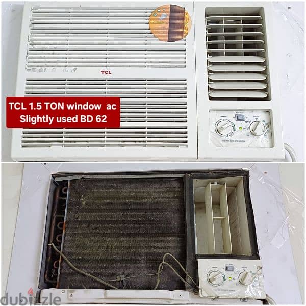 Zamil 2 ton window ac and other items for sale with fixing 2