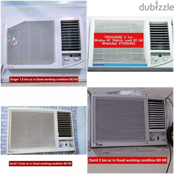 Zamil 2 ton window ac and other items for sale with fixing 6