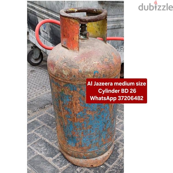 Small size bahrain gas cylinder & stove & other items for sale 12