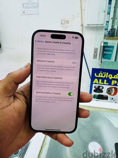 I phone 14 pro 128gb memory only device 88%Battery call 35914095 2