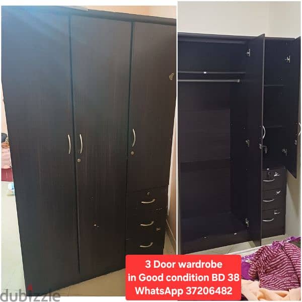 2 dooor Cupboardd and other items for sale with Delivery 12