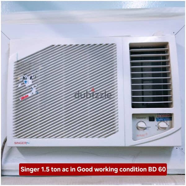 KENSTAR 1.5 ton split ac and other items for sale with fixing 1