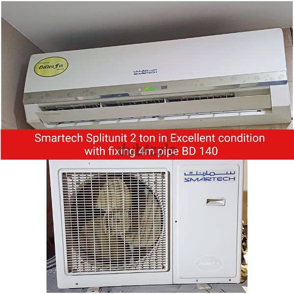 KENSTAR 1.5 ton split ac and other items for sale with fixing 18
