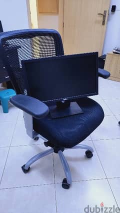 Study Table, Chair & Dell Monitor for sale