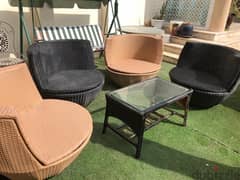 3 garden chairs