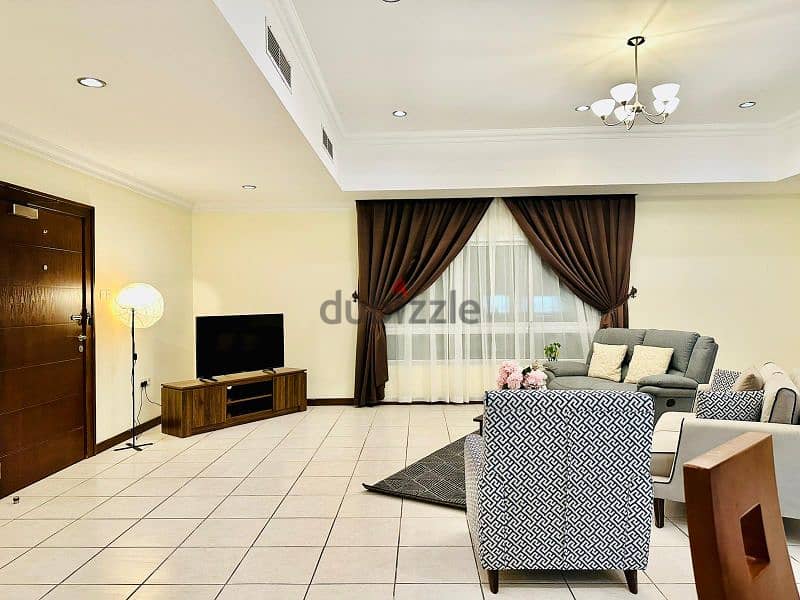 fully furnished flat for rent @ juffair 2 bedrooms 375bd including ewa 9