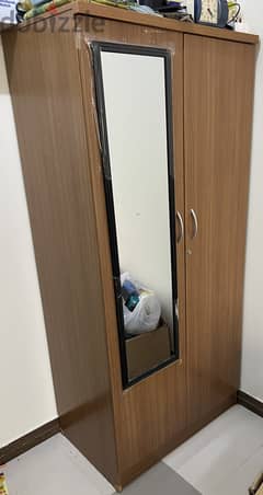 Wardrobe 2-Doors with mirror