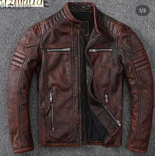 Original sheep or cow leather jacket 8