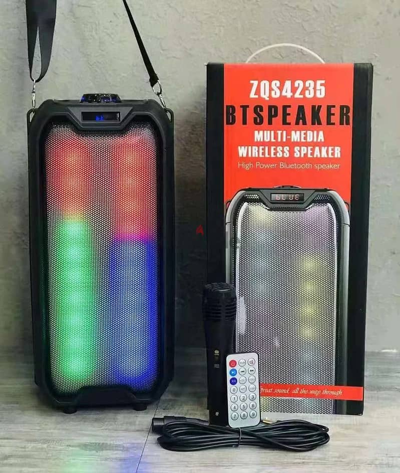 Wireless Multimedia Speaker ZQS-4235 + Microphone + Remote Control 2