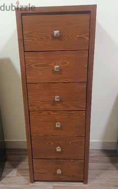 cont(36216143) Wooden storage box in good condition as new 6 drawers