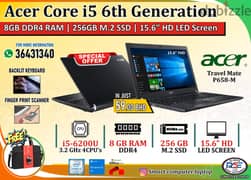 ACER 6th Generation i5 Laptop 15.6" (Free Bag & Mouse) 8GB Ram + 256GB 0