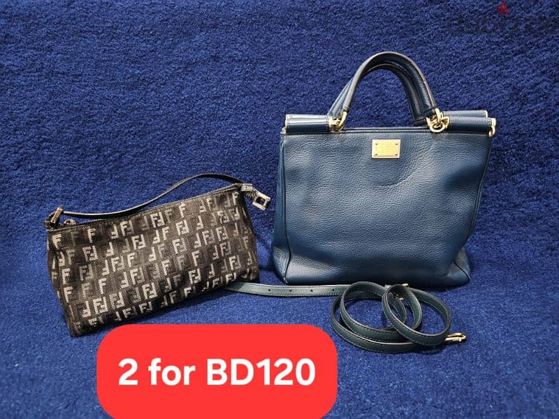 AUTHENTIC LOUIS VUITTON, FEDNI, DOLCE GABBANA AND BURBERRY BAG 2