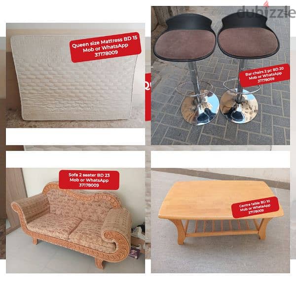 Bed size 120x200 and other household items for sale with delivery 3