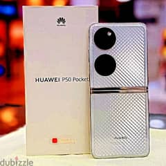 Huawei p50 pocket flip premium model new condition box and accessories