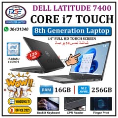 i7 8th Generation DELL Touch Laptop Same As New 16GB RAM + 256GB NVMe 0