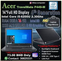 ACER Core I5 6th Gen Laptop 16 GB RAM Same As New With FREE Laptop BAG