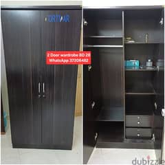 Black 2 door wardrobe and other items for sale with Delivery 0