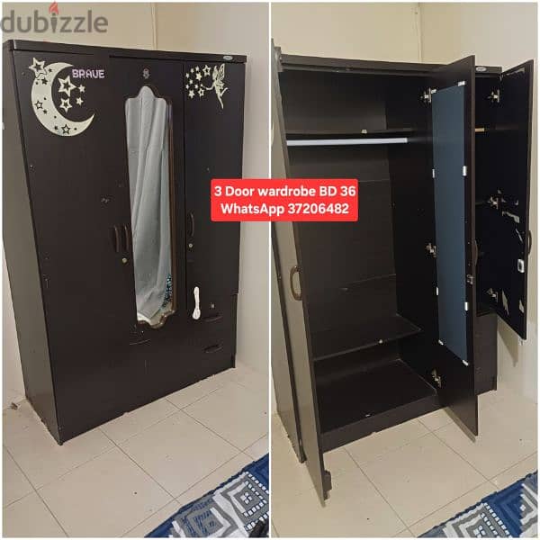 Black 2 door wardrobe and other items for sale with Delivery 13