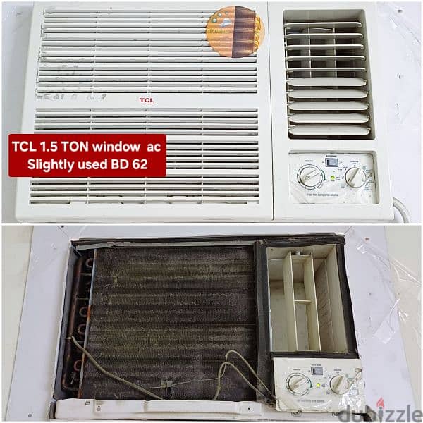 Frego 2 ton window ac and other items for sale with fixing 9