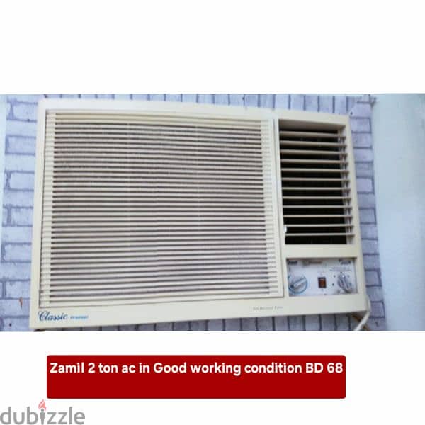 Frego 2 ton window ac and other items for sale with fixing 10
