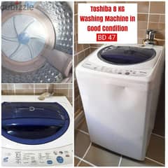 Toshiba washing machine and other items for sale with Delivery