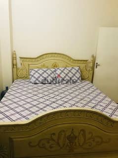 King size bed with mattress for sale