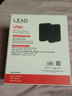 LEAD x2 Power Banks + Power Bank Station.