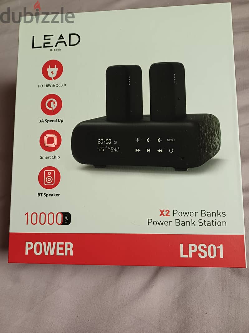 LEAD x2 Power Banks + Power Bank Station. 1