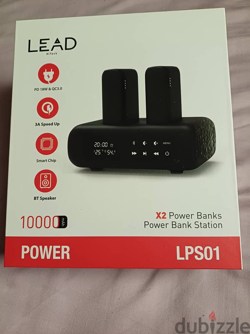 LEAD x2 Power Banks + Power Bank Station. 2