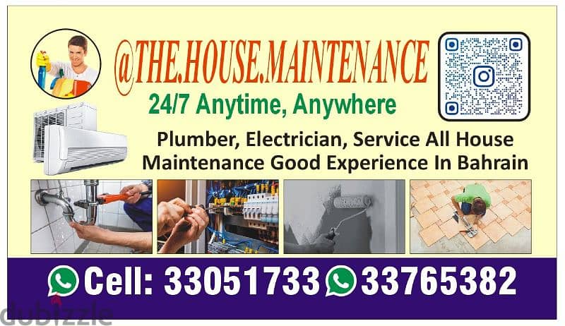 Plumber and Electrician Paint  carpenter service All Bahrain 6