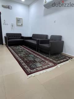 3 sofa with 2 carpets