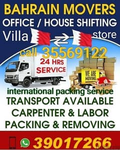 house shifting Bahrain international packing service