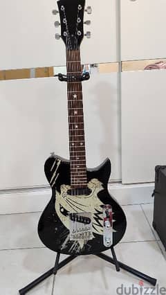 electric guitar by washburn with 30 wats amplifier