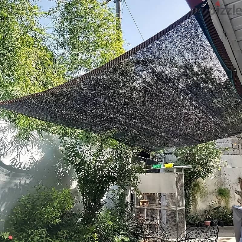 Used PMMJ 95% Garden Shade Net UV-resistant Outdoor Sunshade Canopy 2