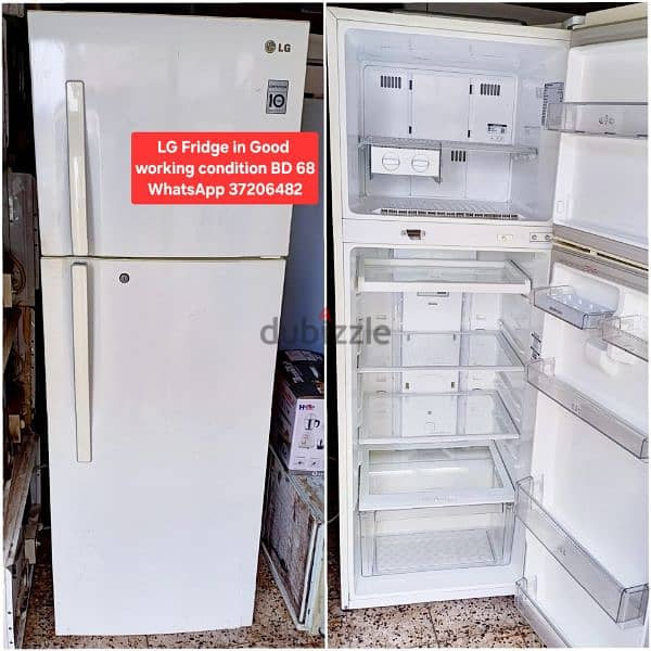 Single door fridge and other items for sale with Delivery 10