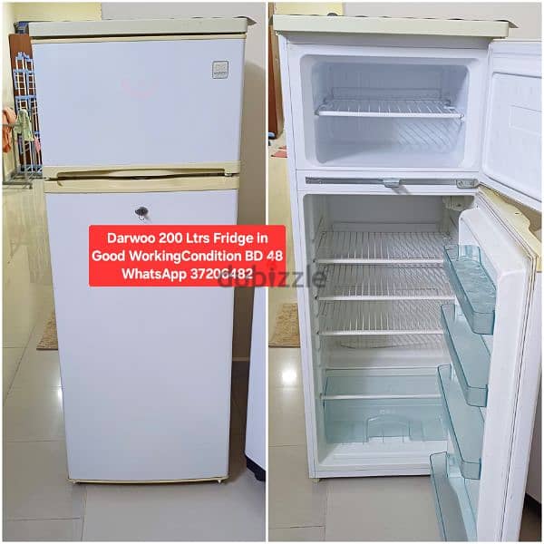 Single door fridge and other items for sale with Delivery 16