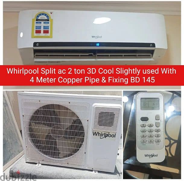 Smartech 2 ton split ac and other items for sale with Delivery fixing 13