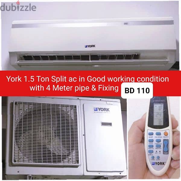Smartech 2 ton split ac and other items for sale with Delivery fixing 15