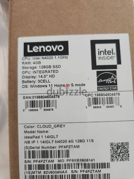 Lenovo laptop ideapad 1 for sale 2