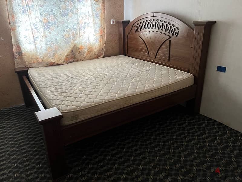 king size bed with mattress and sofa set 1