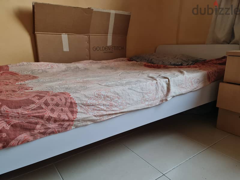 Two wooden Cot with Mattress for sale 2