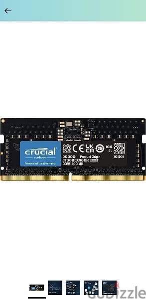 Crucial Laptop RAM 8GB DDR5