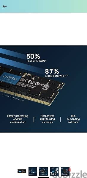 Crucial Laptop RAM 8GB DDR5 2