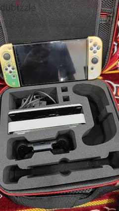 Nintendo Switch OLED with accessories