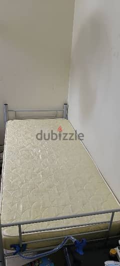 metal single bed- heavy quality - detachable